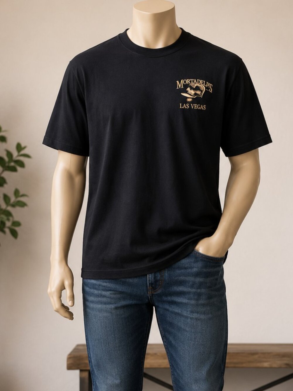 Las Vegas Margaritaville Black Graphic T-Shirt — Men’s Size L